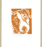 Wiry Jack Russell Dog - Original Hand Pulled Linocut Print - Image 2
