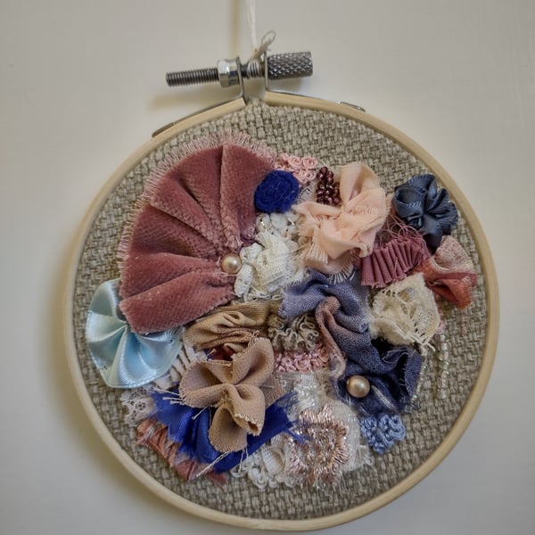 Fabric manipulation collage
