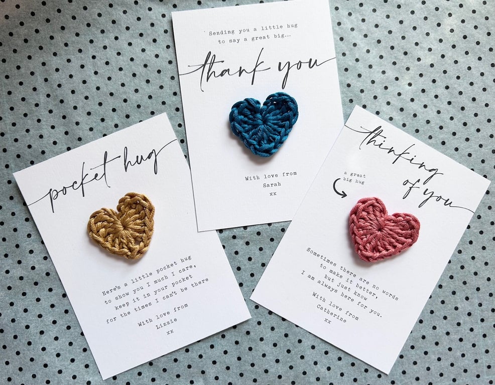 POCKET HUGS - Thinking of you gifts - Thank you gifts - Miss you gifts