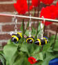 Tiny Glass Bumble Bee Stitch Marker - Image 6