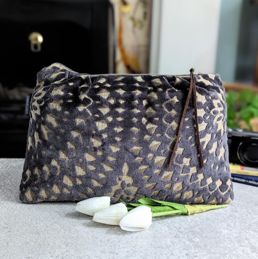 Chenille and Silk Clutch Bag Folksy