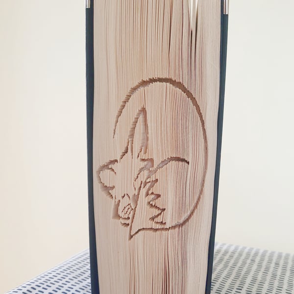Sleeping Fox CUT & FOLD Book Folding Pattern - EMAILED PDF PATTERN