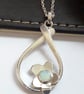 Coober Pedy Opal Necklace Sterling Silver Hallmarked - Image 5