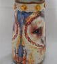 Decoupaged Owl Glass Lamp. - Image 4