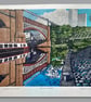 Reduction Linoprint – Castlefield, Manchester (limited edition of 20) - Image 1