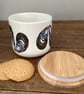 Mussel Shell Design Storage Jar - coastal home kitchenware, shellfish - Image 5