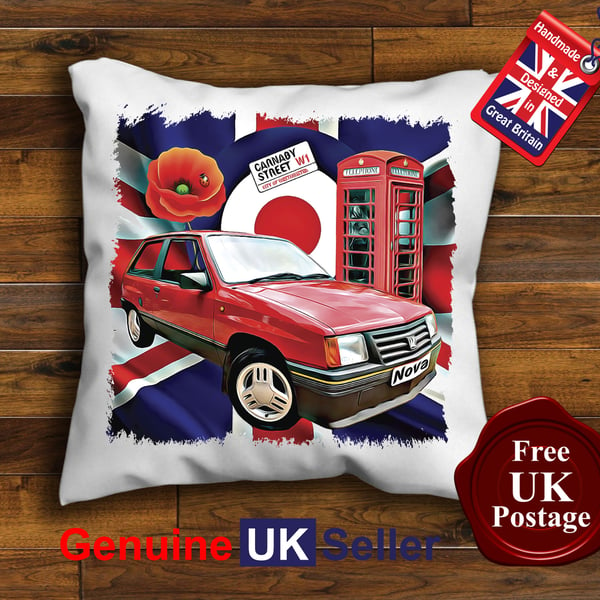 Vauxhall Nova Cushion Cover, Choose Your Size