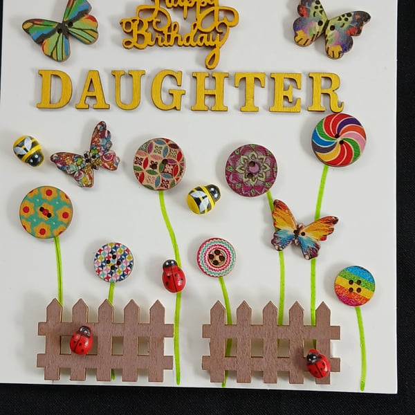 Handmade, Daughter birthday card 