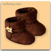 Reserved for Connor - Brown Pixie Boots with Star