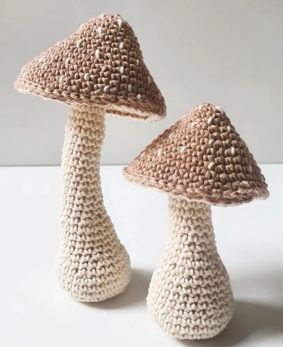 Brown mushroom - amigurumi 