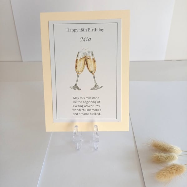 Personalised 18th Birthday Keepsake, Milestone Birthday, Daughter, Granddaughter