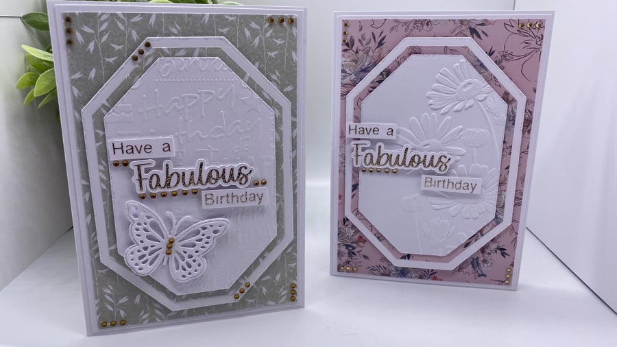 Handmade Birthday Card: Personalized Scripture Verse, Gold Vinyl