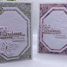 Handmade Birthday Card: Personalized Scripture Verse, Gold Vinyl