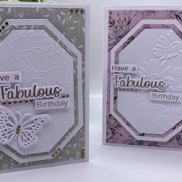 Handmade Birthday Card: Personalized Scripture Verse, Gold Vinyl