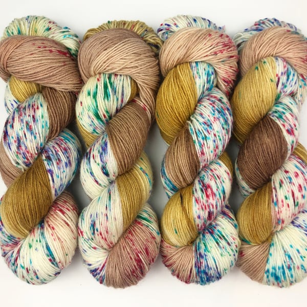 Hand Dyed Yarn: 4ply Merino Nylon - Orla 