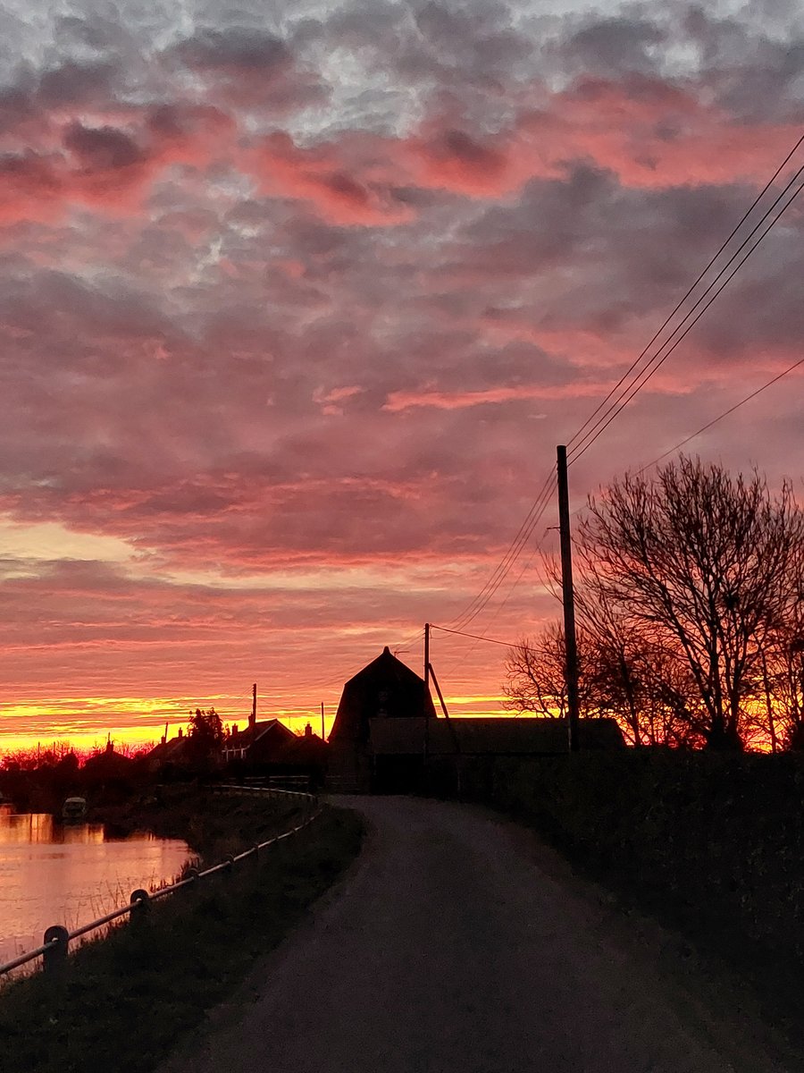 A4 Print Sunrise In Norfolk Fens March 2026