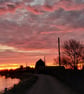 A4 Print Sunrise In Norfolk Fens March 2026