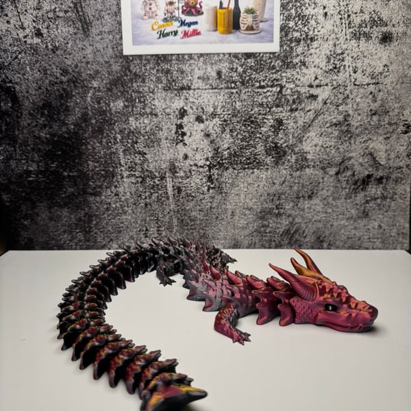 Dragon Type 3 – Custom 3D Printed Poseable Dragon