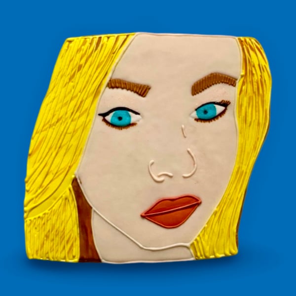 Personalised Portrait Cookie - Custom Girlfriend Face Cookie Art