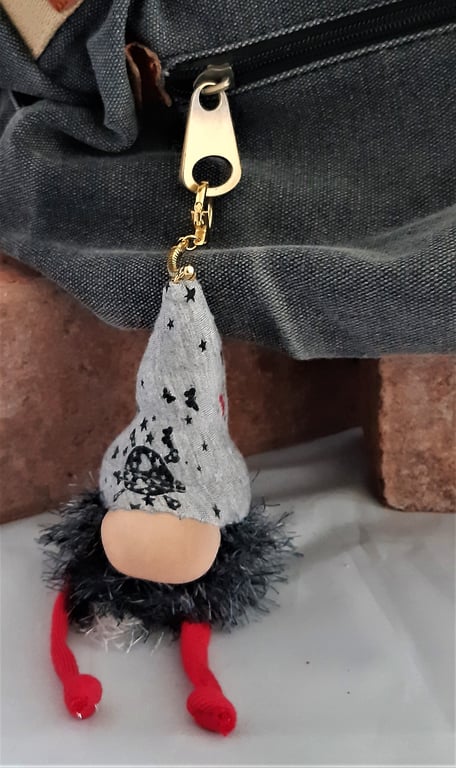 Lavender Scented Gnome Keyring - Grey Beard