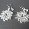 Snowflake Crystal Earrings