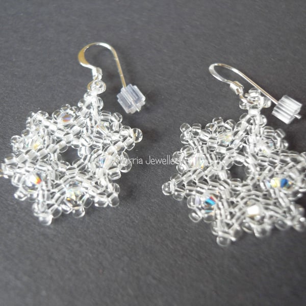Snowflake Crystal Earrings