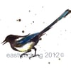 MAGPIE Art Print, bird prints, magpie, for those who love sparkly things