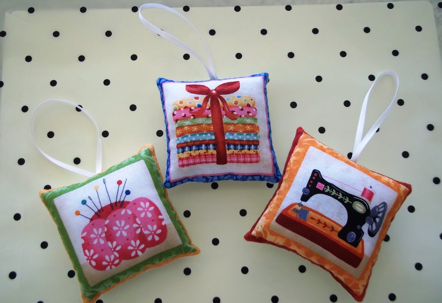 Set of three lavender bags