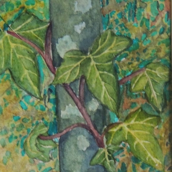 Ivy Plant Botanical Watercolour Painting Nature Small Watercolour