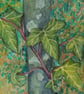 Ivy Plant Botanical Watercolour Painting Nature Small Watercolour