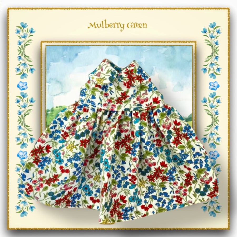 Liberty Red and Blue Floral Dress