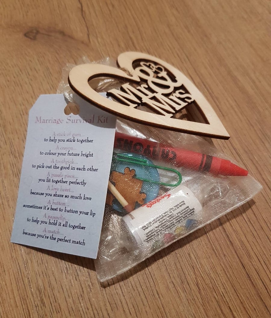 Marriage Survival Kit Wedding Gifts Favours