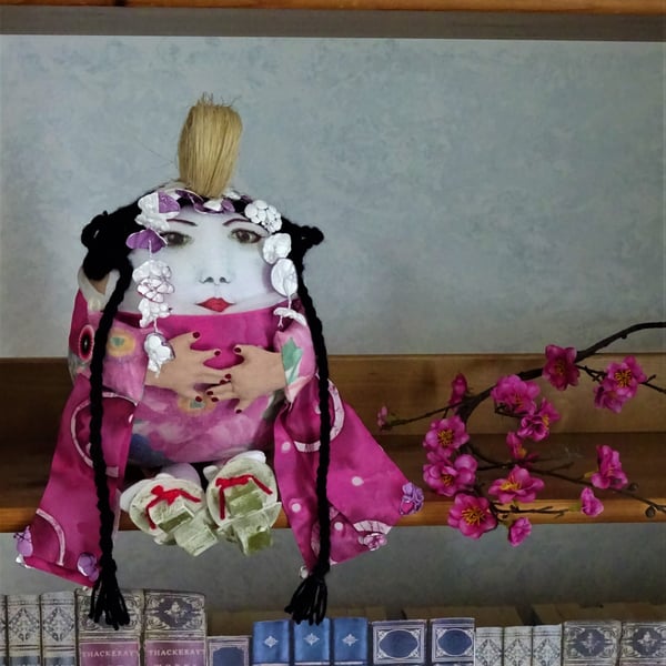 Japanese Doll - a unique gift for world travellers, collectable - KoKo Kimono
