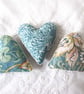 SET OF 3 WILLIAM MORRIS LAVENDER BAGS - HEART SHAPED - Image 7