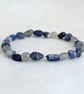 Third eye chakra stretch bracelet with labradorite, sodalite and lapis lazuli  - Image 8