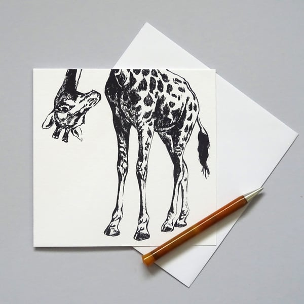 Giraffe Card - Personalised Card Custom Card