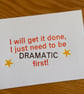 Dramatic A6 Letterpress Card - Image 4