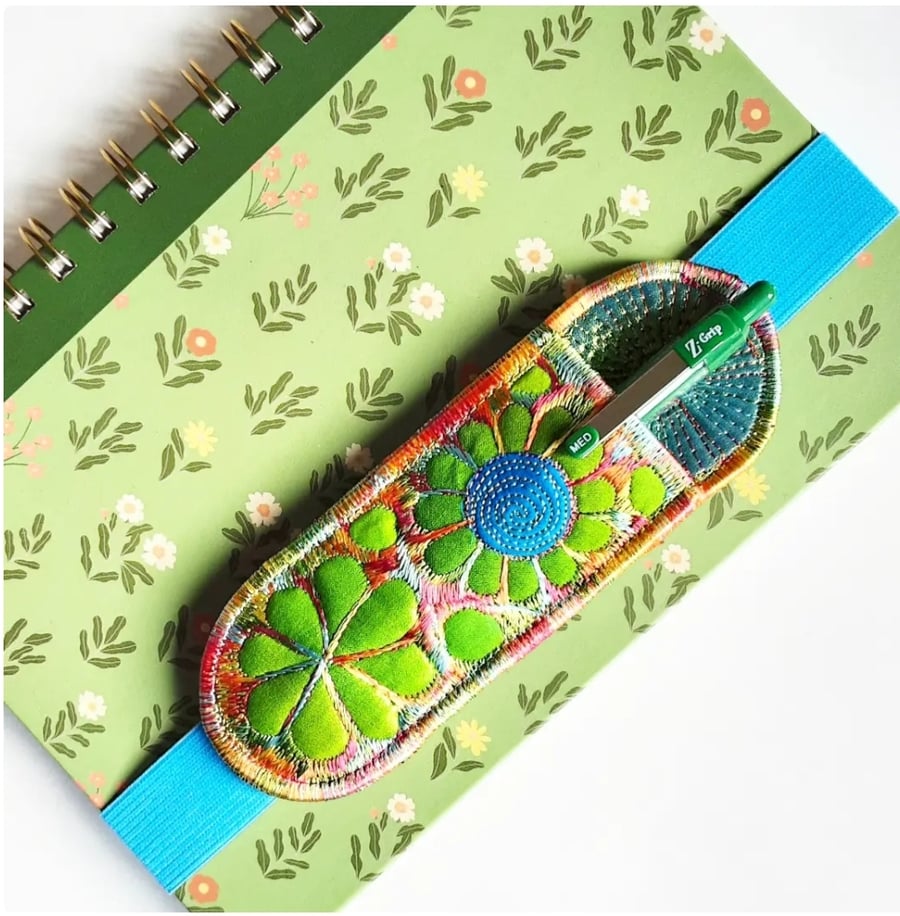 Elasticated Page Holder Bookmark with Pen 