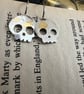 Sterling silver skull earrings - for Halloween or for every day wear - Image 2