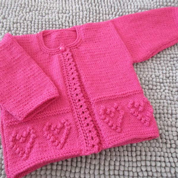 Special Order for MH 20" Hearts One Button Cardigan