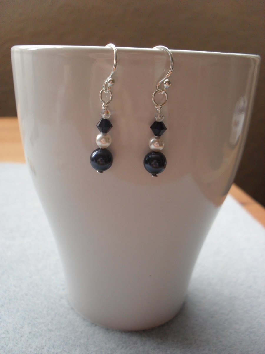 Sterling Silver Pearl Earrings