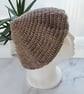 Acorn Merino Wool Crochet Beret Hat, Handmade Headwear - Image 5