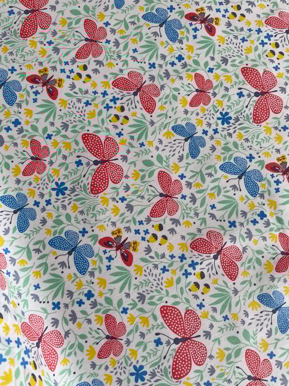 Butterfly 100% Cotton Poplin Print