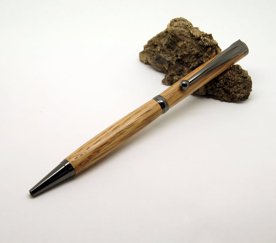 English Oak Slimline twist pen
