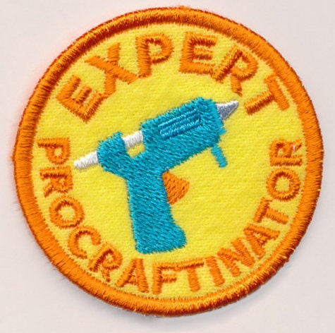 Expert ProCraftinator Embroidered Patch for jackets,sweatshirts, bags & more