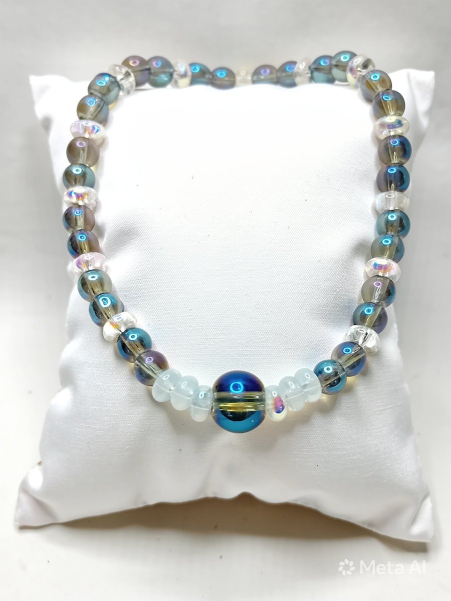 Iridescent Glass Bracelet