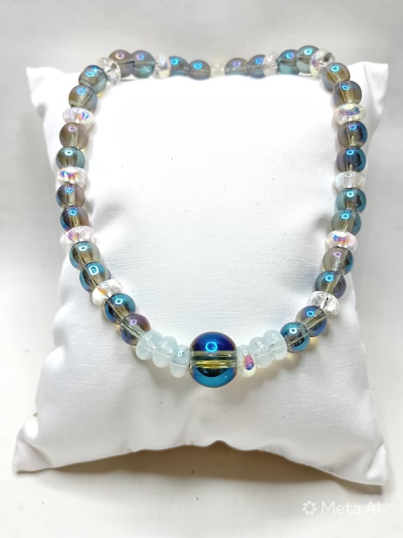 Iridescent Glass Bracelet