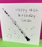 Personalised Oboe Birthday Card - Oboist - Image 1