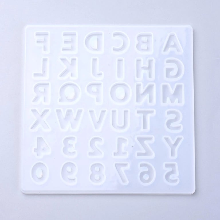 Letters and Numbers Silicone Mould for Resin Casting, Word Crafting Jewellery