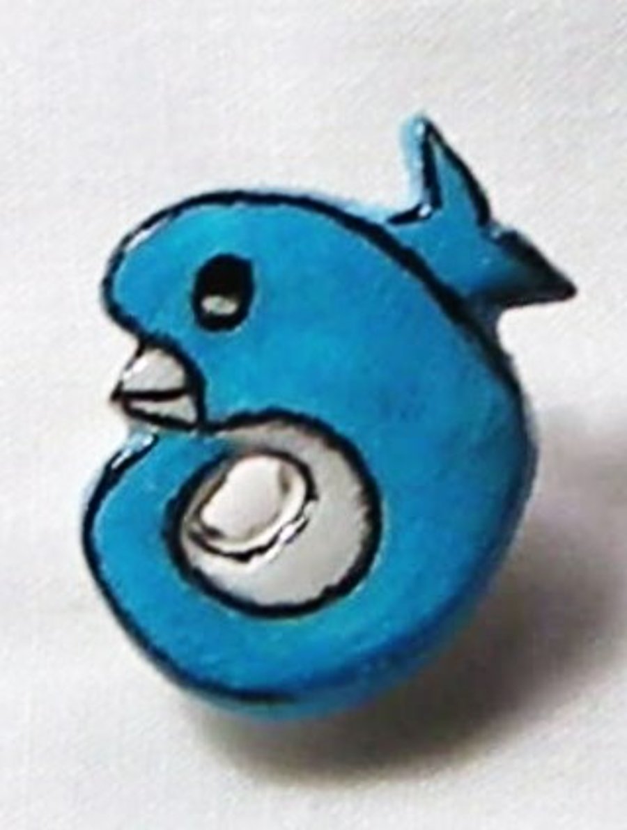 DOLPHIN CLAY BROOCH